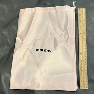 Miu Miu Pink Dust Bag
